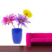 Autocolante decorativo Vaso de flores