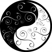 Autocolante decorativo ying yang