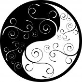Autocolante decorativo ying yang