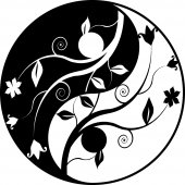 Autocolante decorativo ying yang