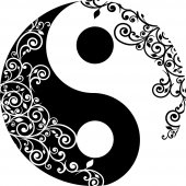 Autocolante decorativo ying yang