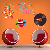 Kit Autocolante decorativo disco