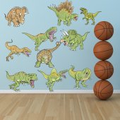 Kit Autocolante decorativo infantil 10 Dinosaurs