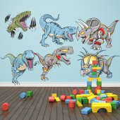 Kit Autocolante decorativo infantil 6 Dinosaurs