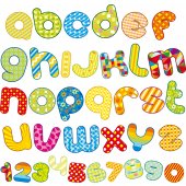 Kit Autocolante decorativo infantil alfabeto