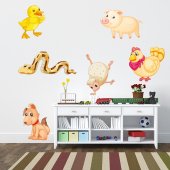 Kit Autocolante decorativo infantil Animais