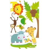 Kit Autocolante decorativo infantil Animais