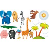 Kit Autocolante decorativo infantil Animais
