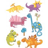 Kit Autocolante decorativo infantil Dinosaurs