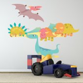 Kit Autocolante decorativo infantil Dinosaurs