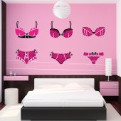 Kit Autocolante decorativo lingerie