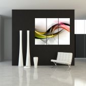 Quadro Triptico PVC Abstratos