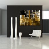 Quadro Triptico PVC Abstratos