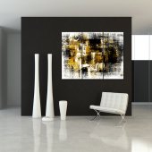 Quadro Triptico PVC Abstratos