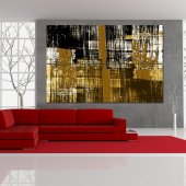 Quadro Triptico PVC Abstratos