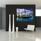 Quadro Triptico PVC Barco