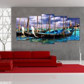 Quadro Triptico PVC Barco