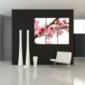 Quadro Triptico PVC flores