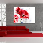 Quadro Triptico PVC flores