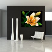 Quadro Triptico PVC flores