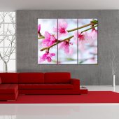 Quadro Triptico PVC flores