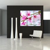 Quadro Triptico PVC flores