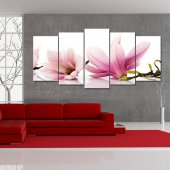 Quadro Triptico PVC flores