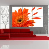 Quadro Triptico PVC flores