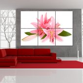 Quadro Triptico PVC flores