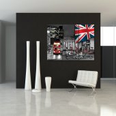 Quadro Triptico PVC London