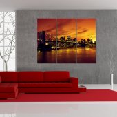 Quadro Triptico PVC New York