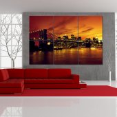 Quadro Triptico PVC New York