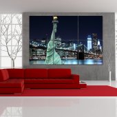 Quadro Triptico PVC New York