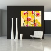 Quadro Triptico PVC orquídea