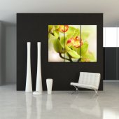 Quadro Triptico PVC orquídea