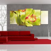 Quadro Triptico PVC orquídea